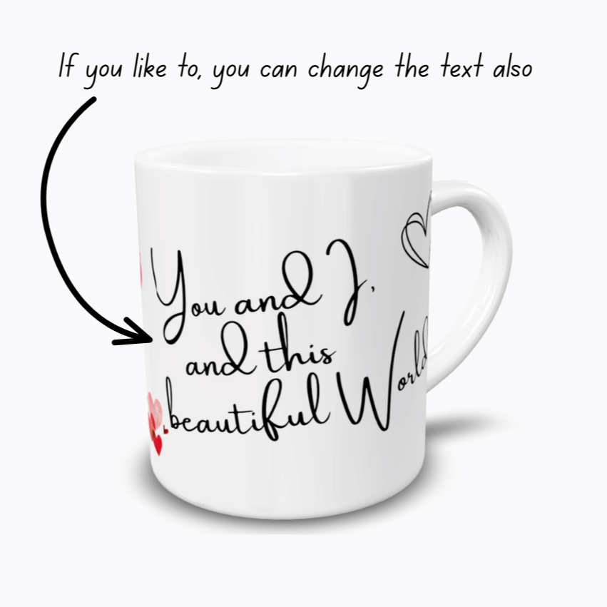 You & I Personalized Couple Photo Mug by TheMugProjekt | 101
