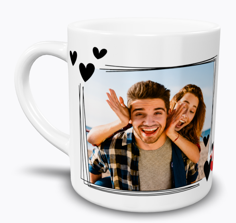 Personalized Couple Photo Mug | Custom Romantic Coffee Mug for Boyfriend Girlfriend | Valentine's Day Gift | Couples Keepsake 102