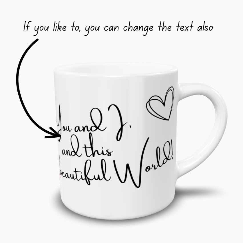 Personalized Couple Photo Mug | Custom Romantic Coffee Mug for Boyfriend Girlfriend | Valentine's Day Gift | Couples Keepsake 102