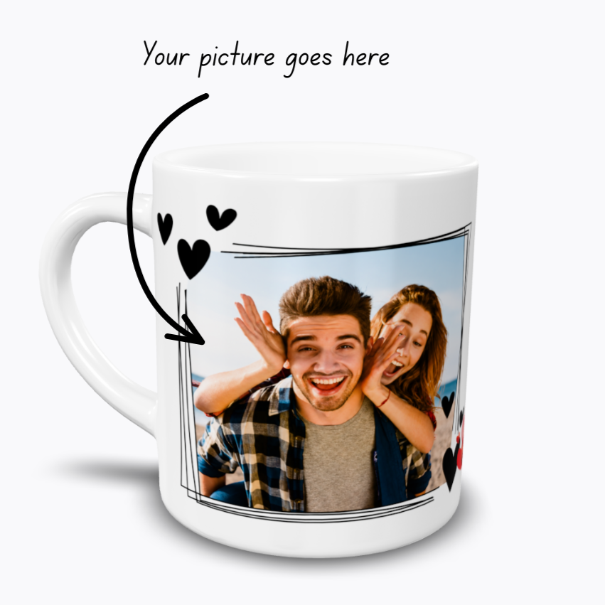 Personalized Couple Photo Mug | Custom Romantic Coffee Mug for Boyfriend Girlfriend | Valentine's Day Gift | Couples Keepsake 102