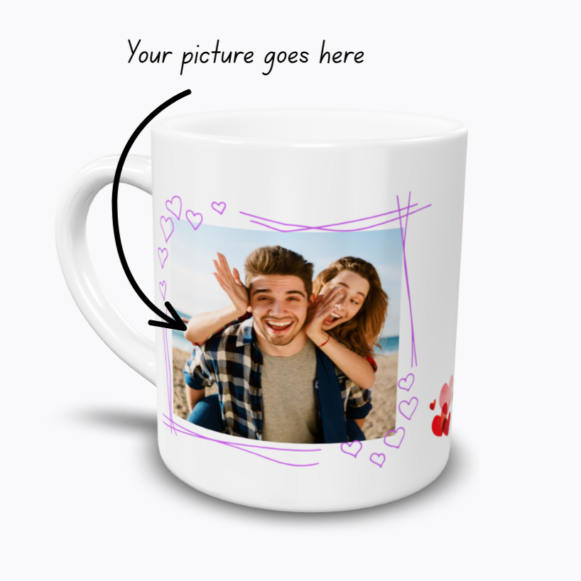 Personalized Couple Photo Mug | Custom Romantic Coffee Mug for Boyfriend Girlfriend | Valentine's Day Gift | Couples Keepsake 103