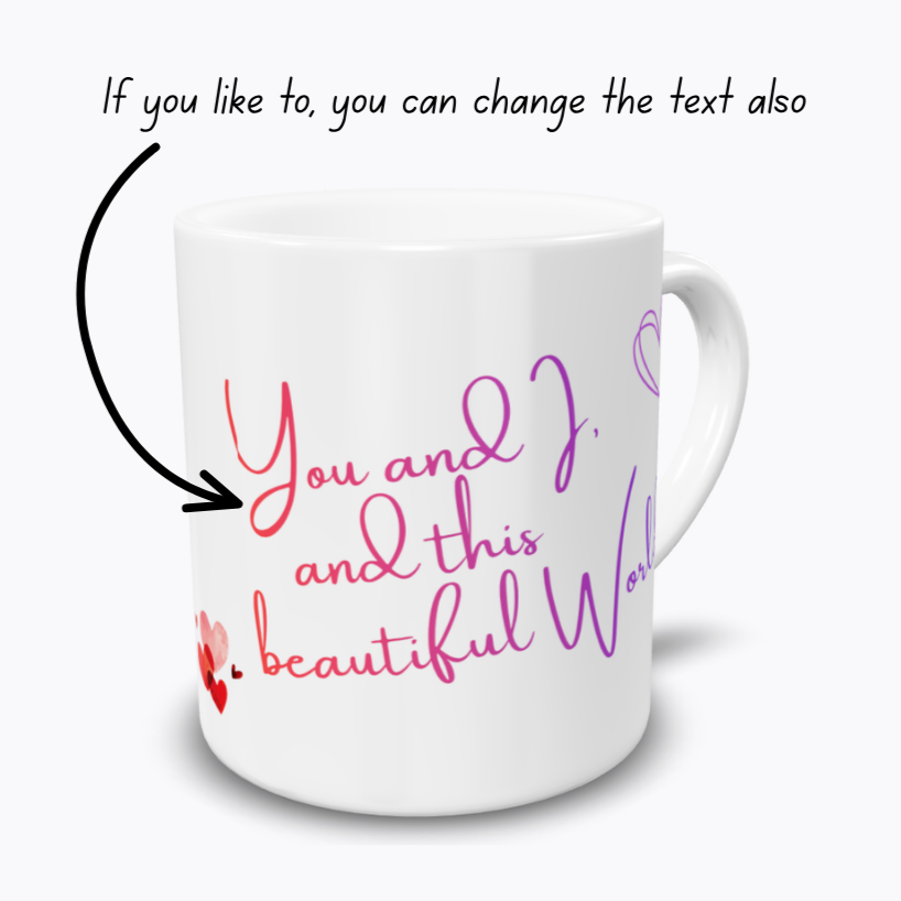 Personalized Couple Photo Mug | Custom Romantic Coffee Mug for Boyfriend Girlfriend | Valentine's Day Gift | Couples Keepsake 103