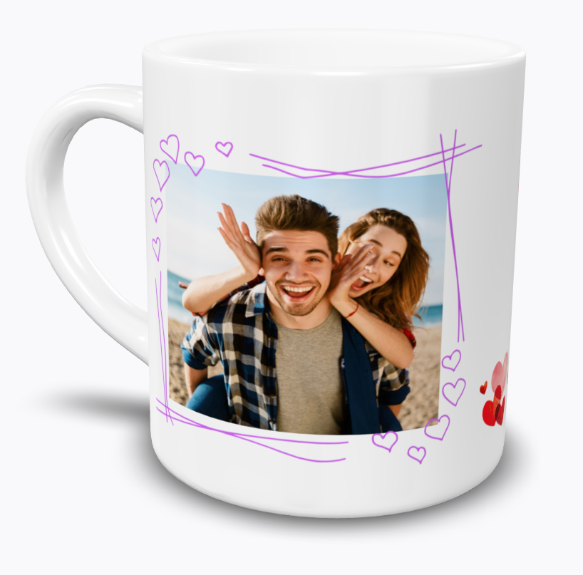 Personalized Couple Photo Mug | Custom Romantic Coffee Mug for Boyfriend Girlfriend | Valentine's Day Gift | Couples Keepsake 103