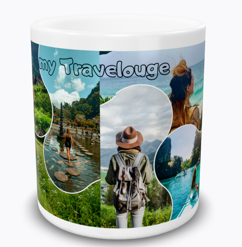 Personalized Travel Photo Mug #104 , Custom Vacation Mug, Travel Memory Mug, Travel Lover Gift, Wanderlust Coffee Cup, Adventure Keepsake, Photo Mug