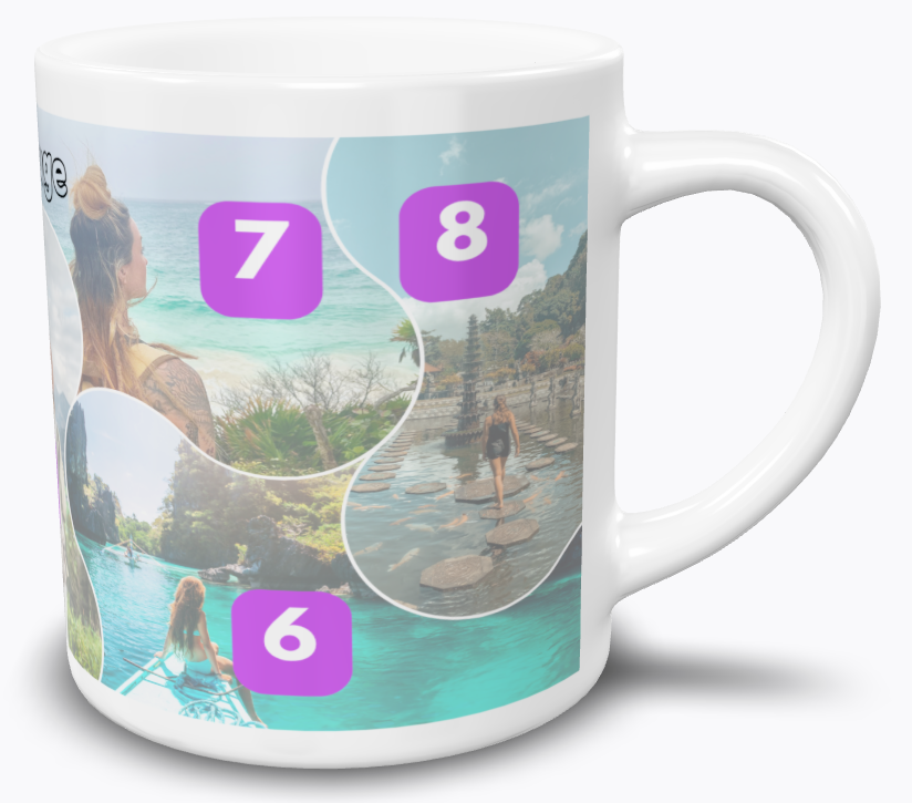 Personalized Travel Photo Mug #104 , Custom Vacation Mug, Travel Memory Mug, Travel Lover Gift, Wanderlust Coffee Cup, Adventure Keepsake, Photo Mug