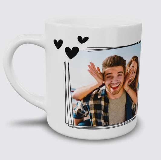 Personalized Couple Photo Mug | Custom Romantic Coffee Mug for Boyfriend Girlfriend | Valentine's Day Gift | Couples Keepsake 102